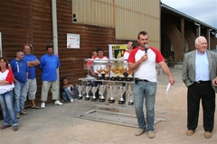 Le président Sébastien RHETAT lors de la remise de récompenses Le président Sébastien RHETAT lors de la remise de récompenses