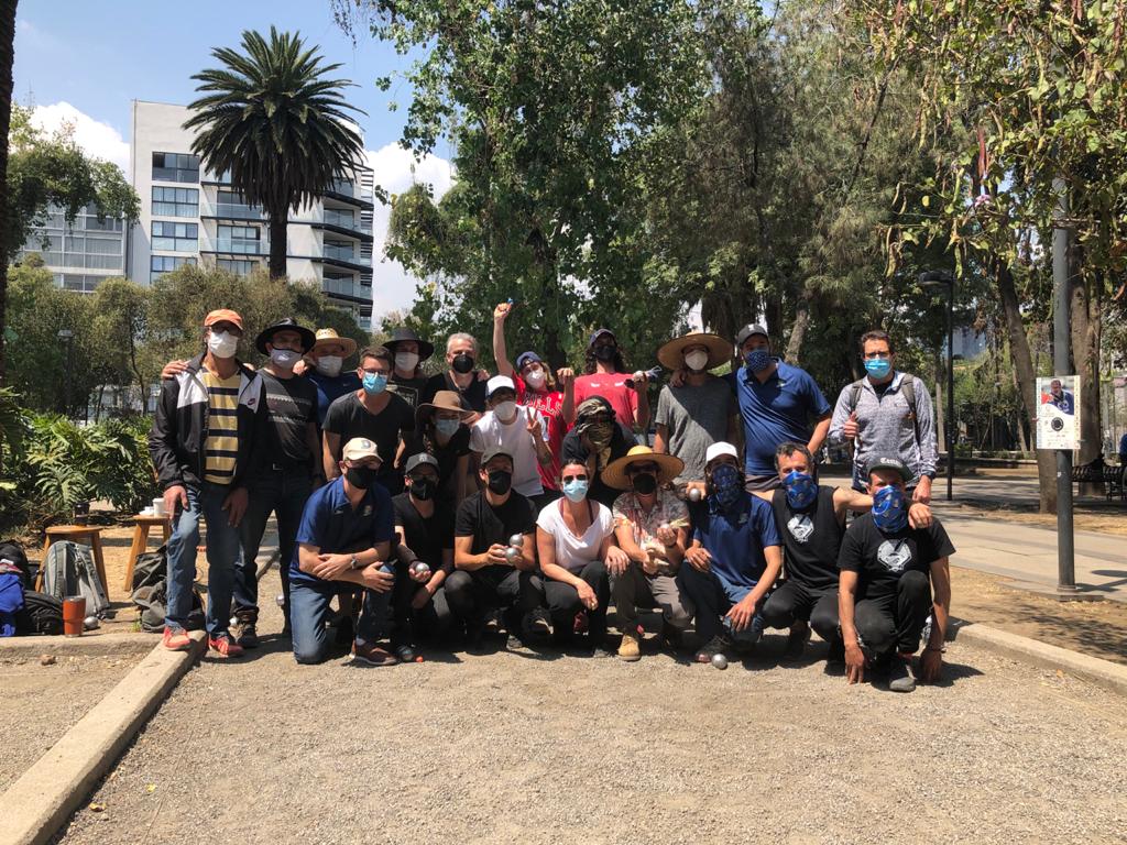 Buen torneo en CDMX, 12 equipos y mucha pétanque