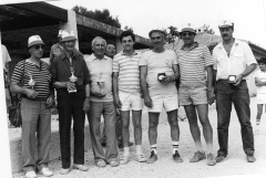 19-05-1986 Jean Musso, Joseph Barrachina et Marcel Chabot vainqueurs de la 1ère coupe Luc Dufaur 19-05-1986 Jean Musso, Joseph Barrachina et Marcel Chabot vainqueurs de la 1ère coupe Luc Dufaur