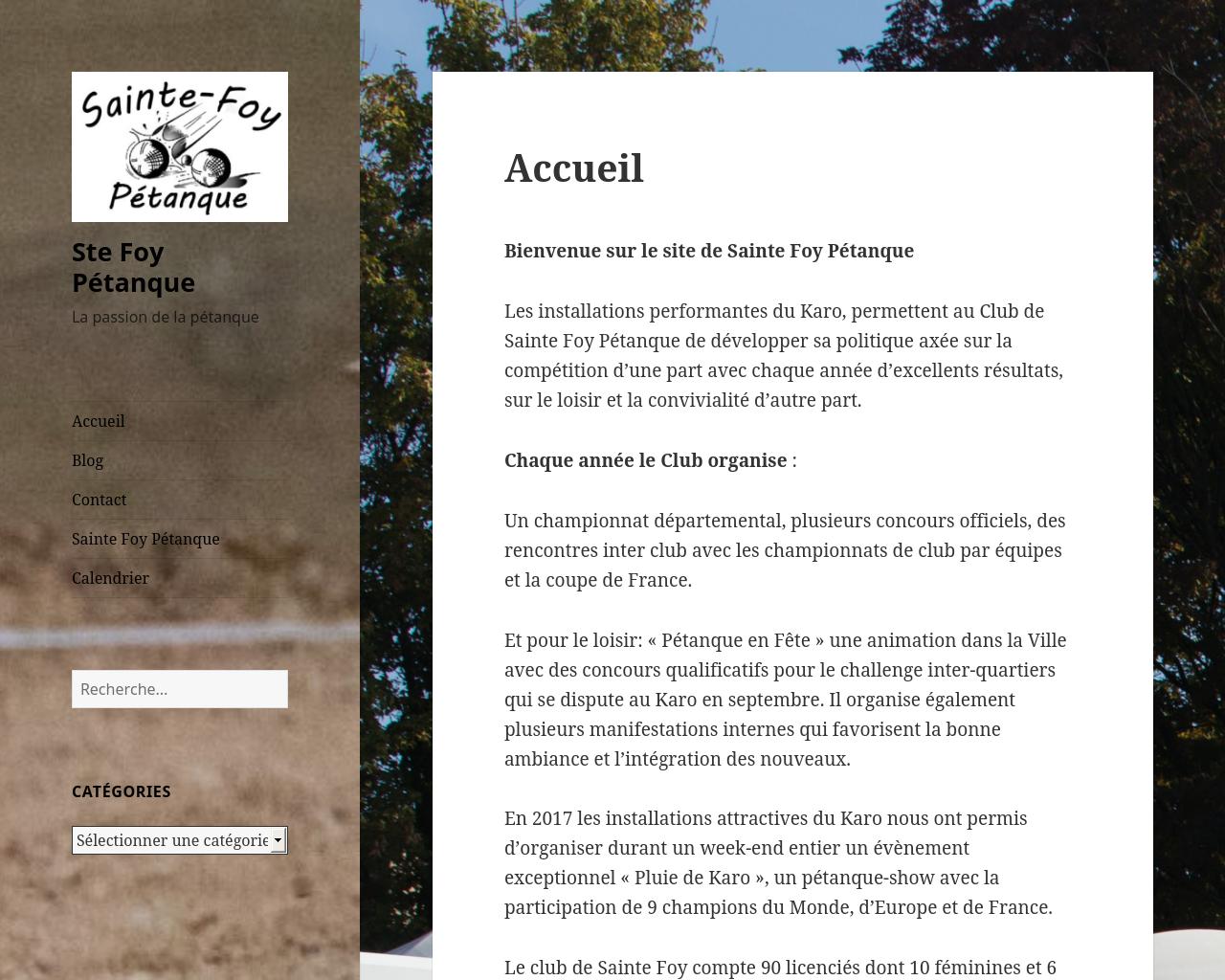 Saint Foy Pétanque Saint Foy Pétanque