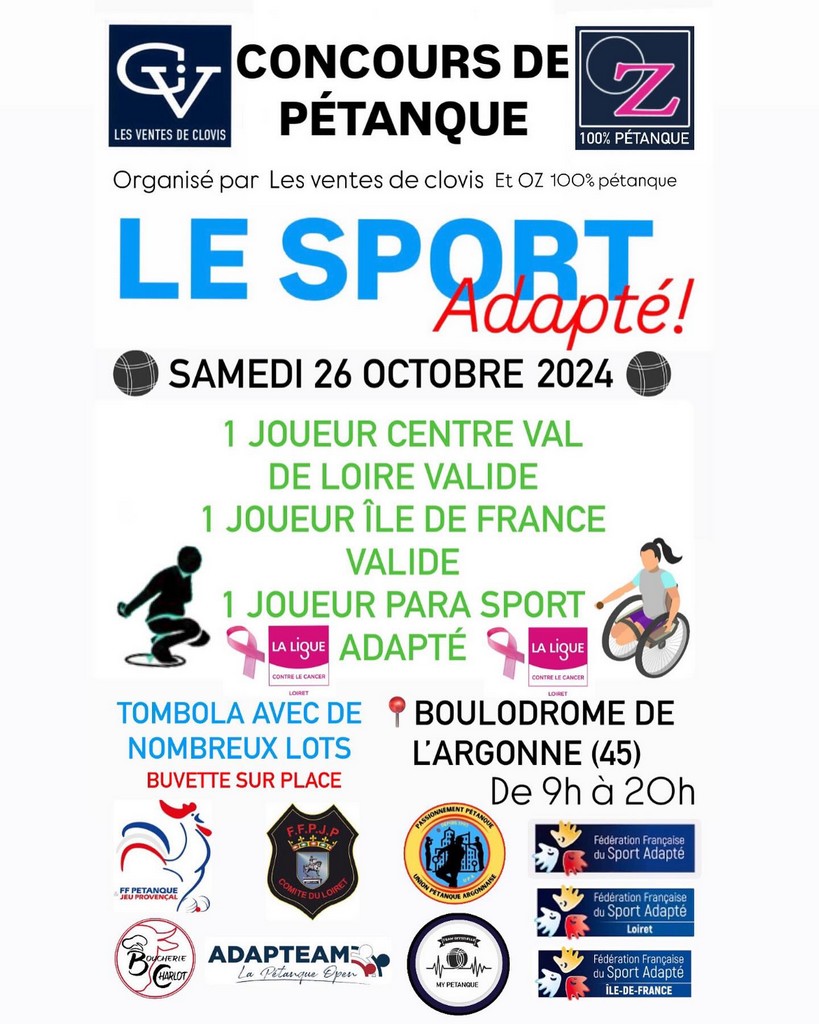 Orléans para pétanque sport adapté