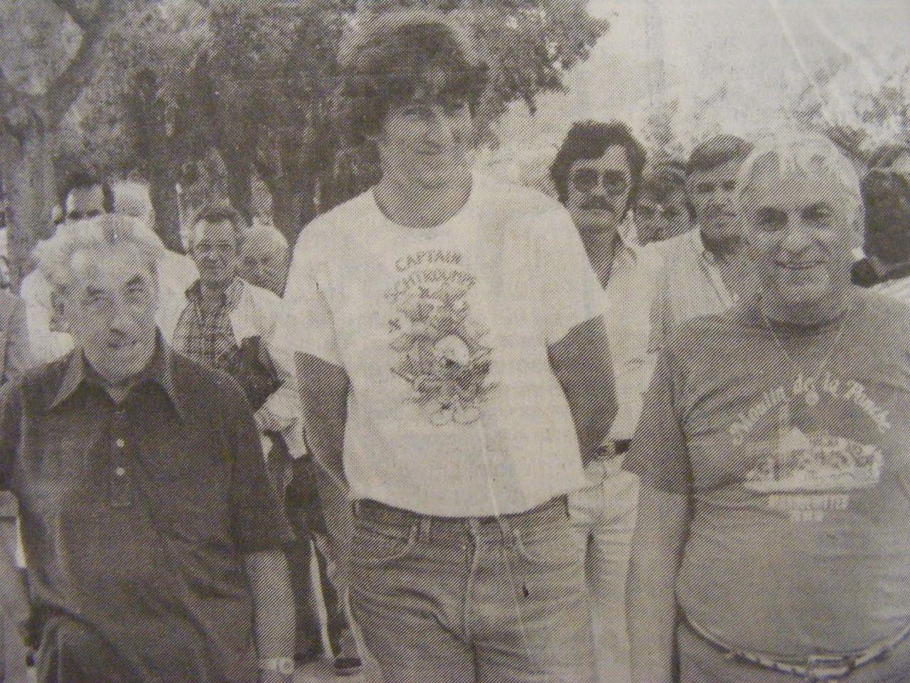 "Milou" CHANDEYSSON ici à gauche avec Pascal SANCHEZ et Antoine ARTIGUES 1984 sur le Jean Jaurès