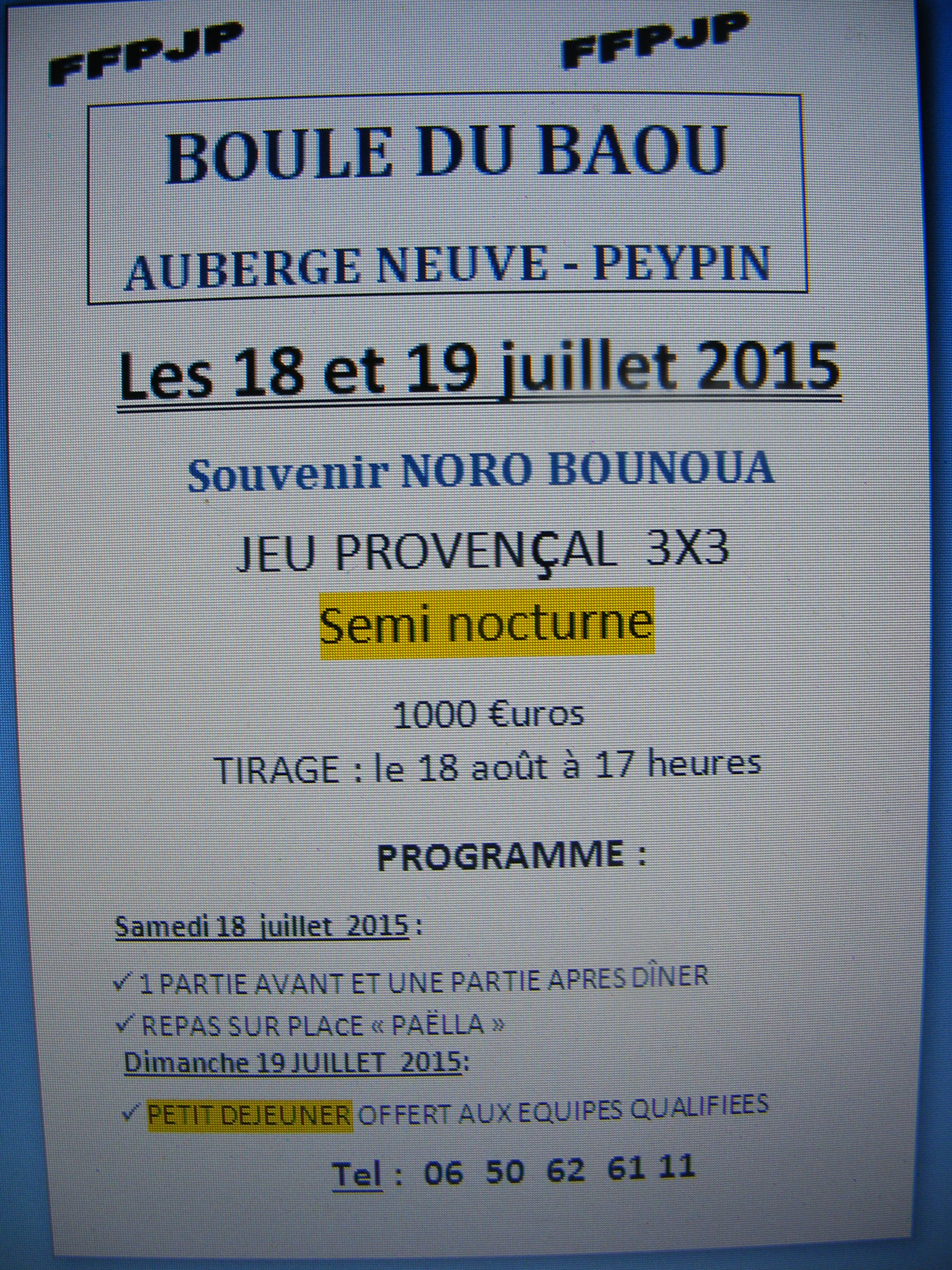 Souvenir Noro - Auberge Neuve Peypin - 18 et 19 juillet 2015 