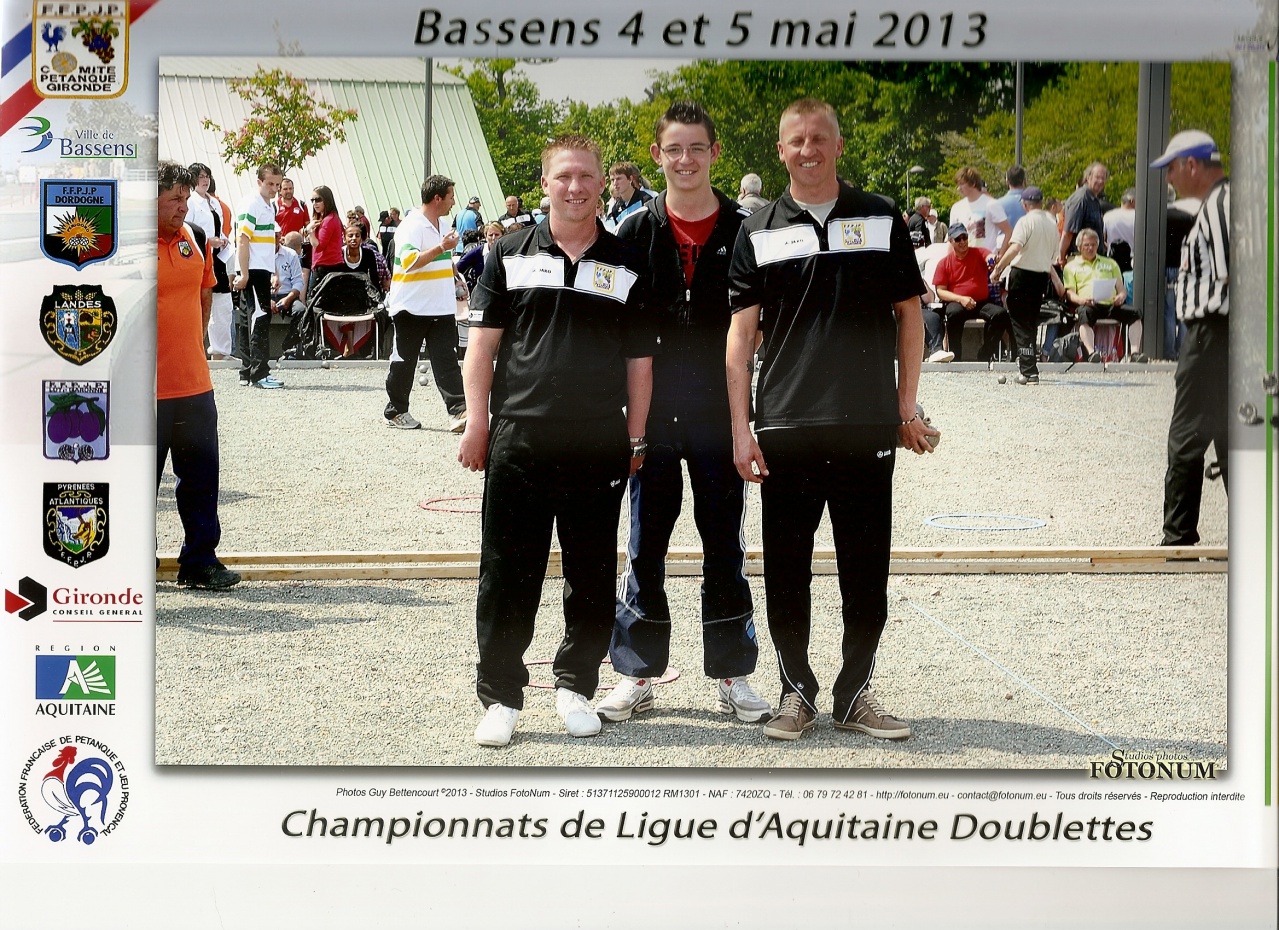 BASSENS Ligue doublette 2013 C.DUFOIX-G.THOMAS BASSENS Ligue doublette 2013 C.DUFOIX-G.THOMAS