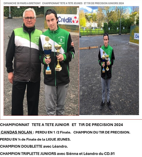 CHAMPIONNAT TETE A TETE  JEUNES JUNIORS