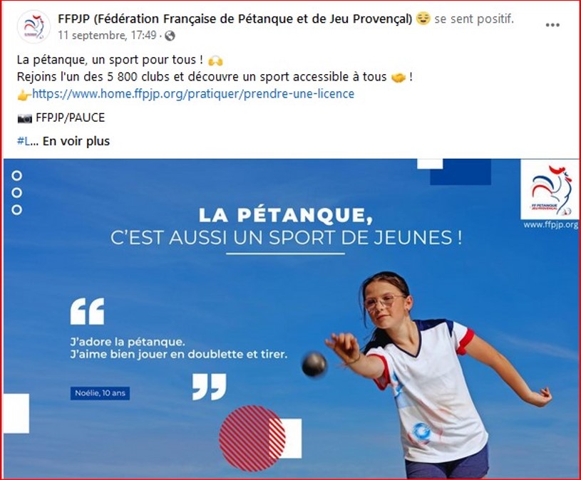 FFPJP   LA PETANQUE POUR LES JEUNES