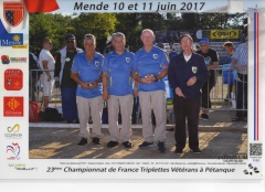 CHAMPIONNAT de FRANCE VETERANS 2017 CHAMPIONNAT de FRANCE VETERANS 2017