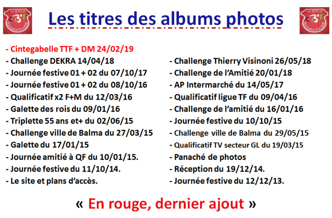 Albums photos 28/02/19