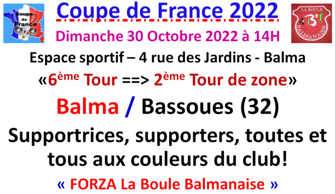 Coupe de France Balma / Bassoues 30/10/22