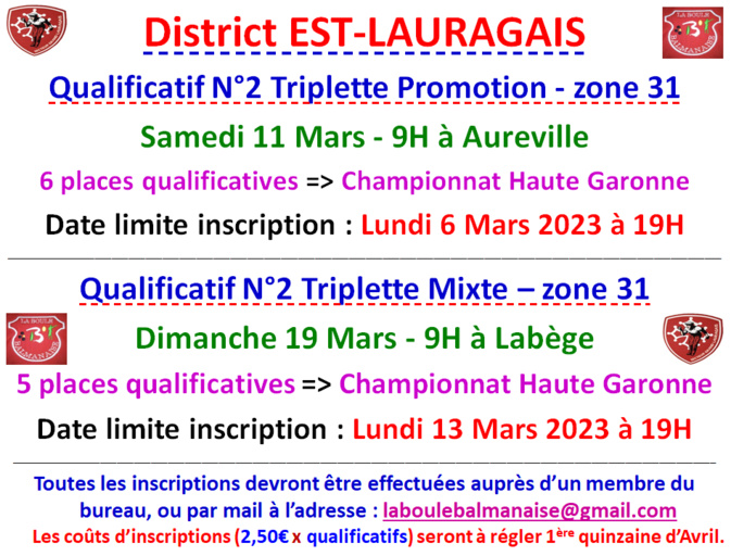 Qualificatifs N°2 T Promotion + T Mixte + DSF + TTSM