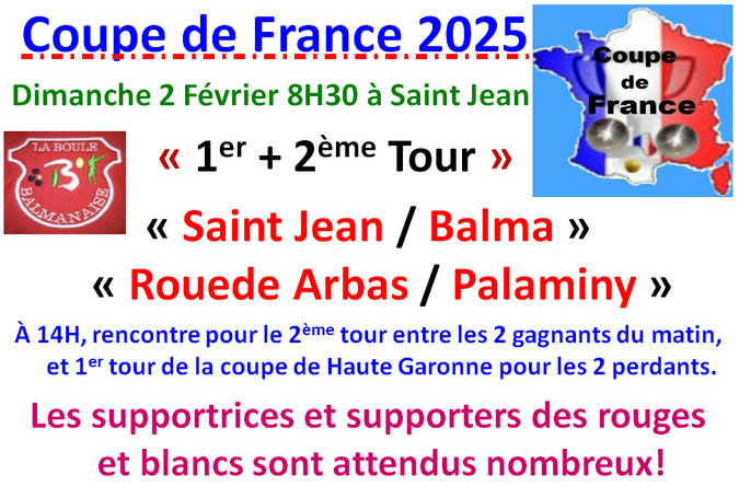 Coupe de France à Saint Jean 02/02/25