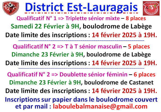 Qualificatifs => Q1 TS Mixte + Q2 TTSM + Q2 DSF