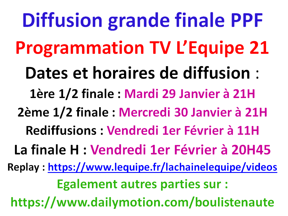 Finale PPF L'EQUIPE TV