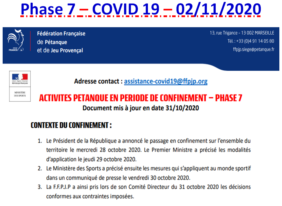 COVID 19 - Phase 7 - 02/11/2020
