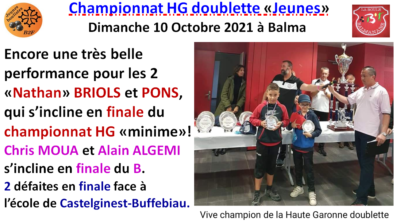 Championnat HG "Jeunes" 2021