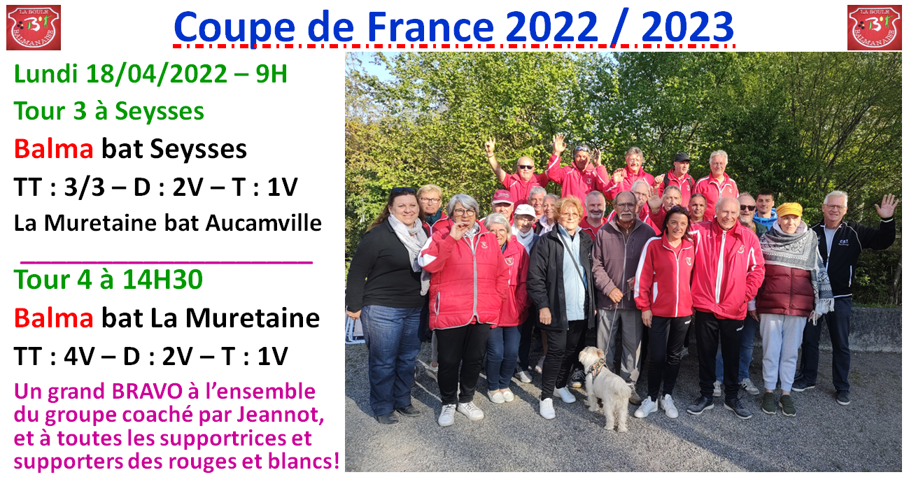 Coupe de France T3+T4 18/04/22