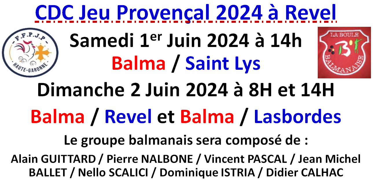 CDC Jeu Provençal à Revel 01_02/06/24