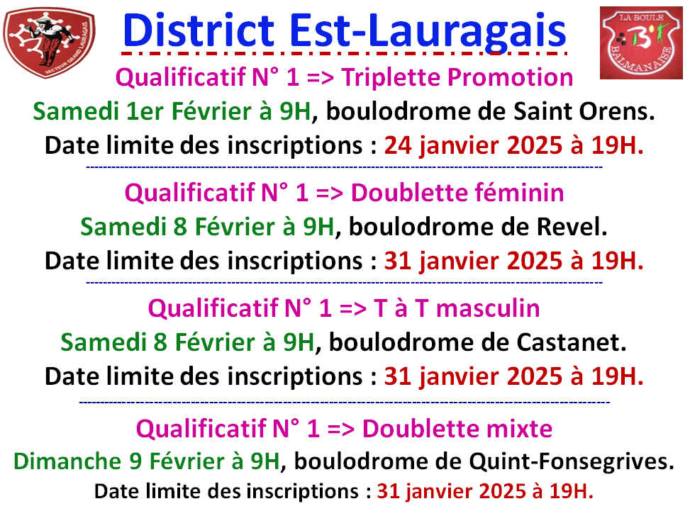 Qualificatifs N°1 TP + DF + TTM + D mixte