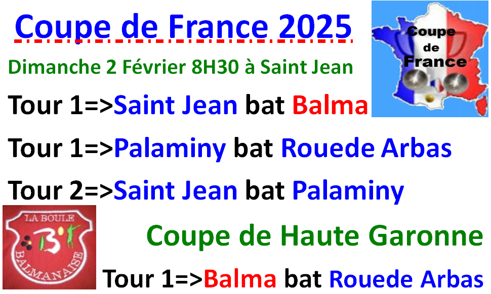 Coupe de France à Saint Jean 02/02/25