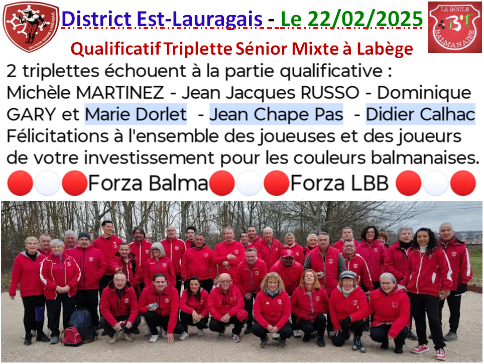 Qualificatif T mixte Labège 22/02/25