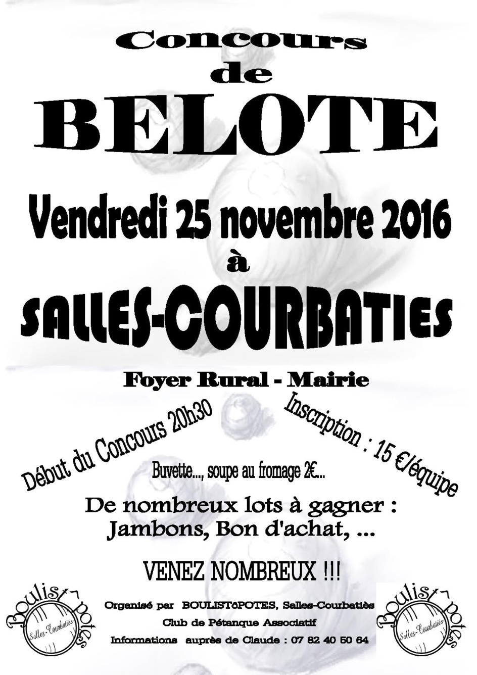 Concours de belote