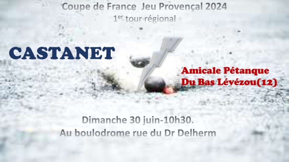 Coupe de France Jeu Provençal 2024