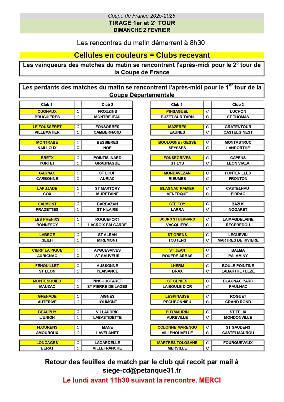 Coupe de France Pétanque 2025