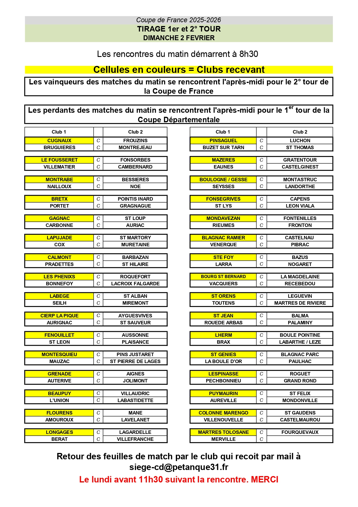 Coupe de France Pétanque 2025