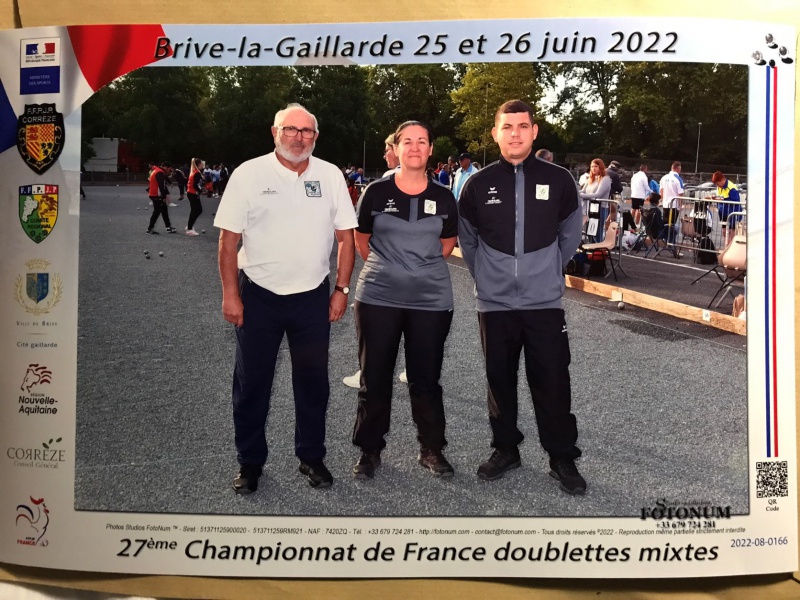 Championnat de France doublette mixte à Brive-la-Gaillarde 2022 Championnat de France doublette mixte à Brive-la-Gaillarde 2022