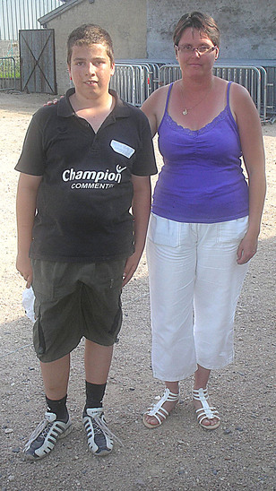 Charly en compagnie de Nathalie