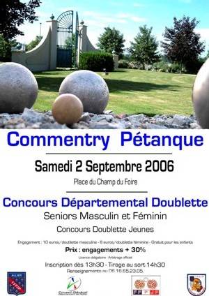 AFFICHE DU CONCOURS DU 2 SEPTEMBRE