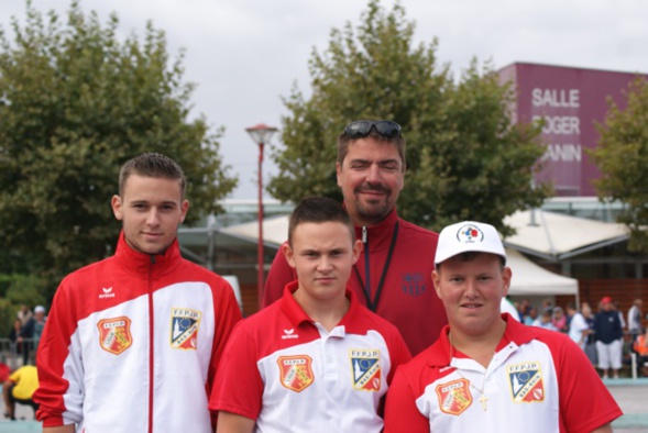 Championnat de France triplettes jeunes à Soustons le 23.08.2014