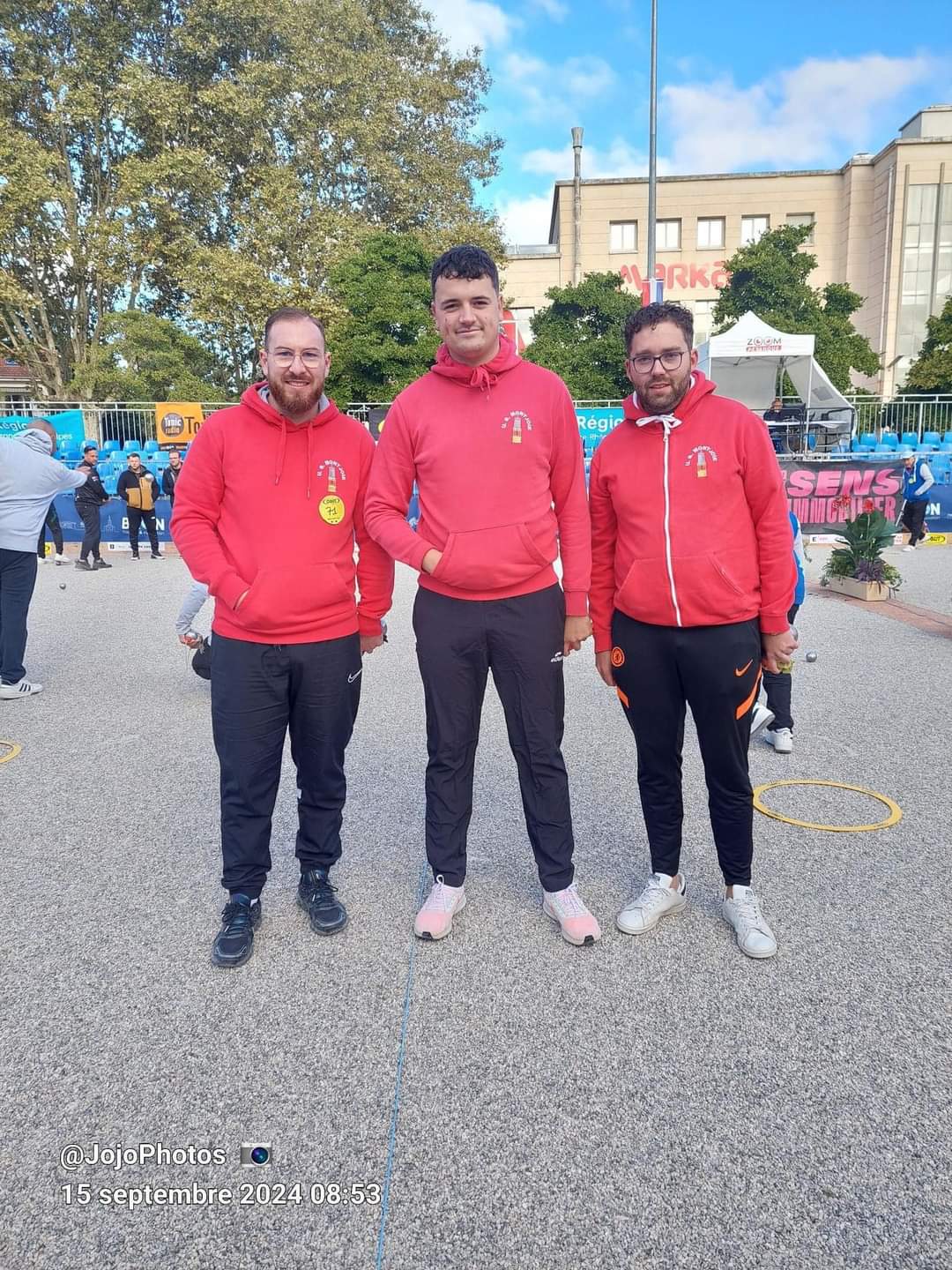 National de Bron de gauche à droite Léo Bernard, Alexis Maciotta et Valentin Chartoire