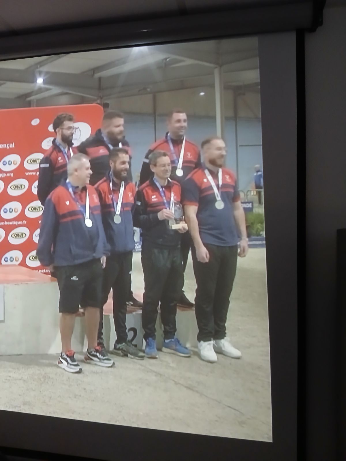 Le podium avec le sourire