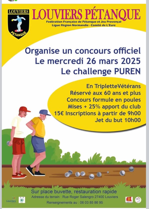 Challenge PUREN 26 mars à Louviers