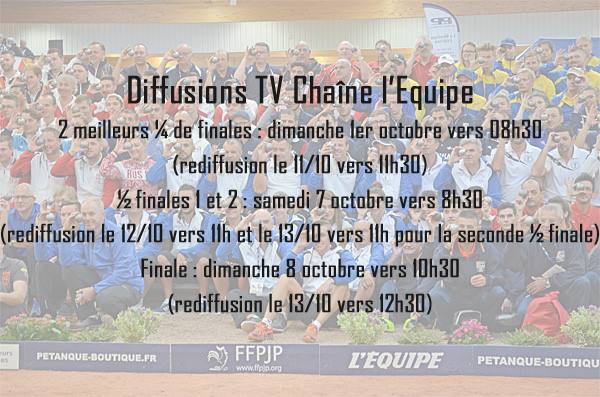 Diffusion du championnat d'Europe sur l'équipe 21.