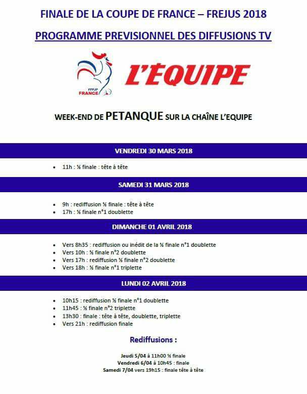 Nouvelle programmation pour la coupe de France 2017/2018 sur l'EQUIPE TV