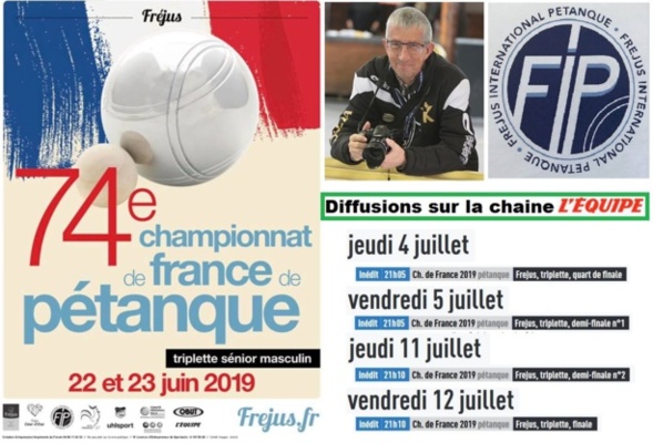 Championnat de France triplette masculin sur l'EQUIPE TV