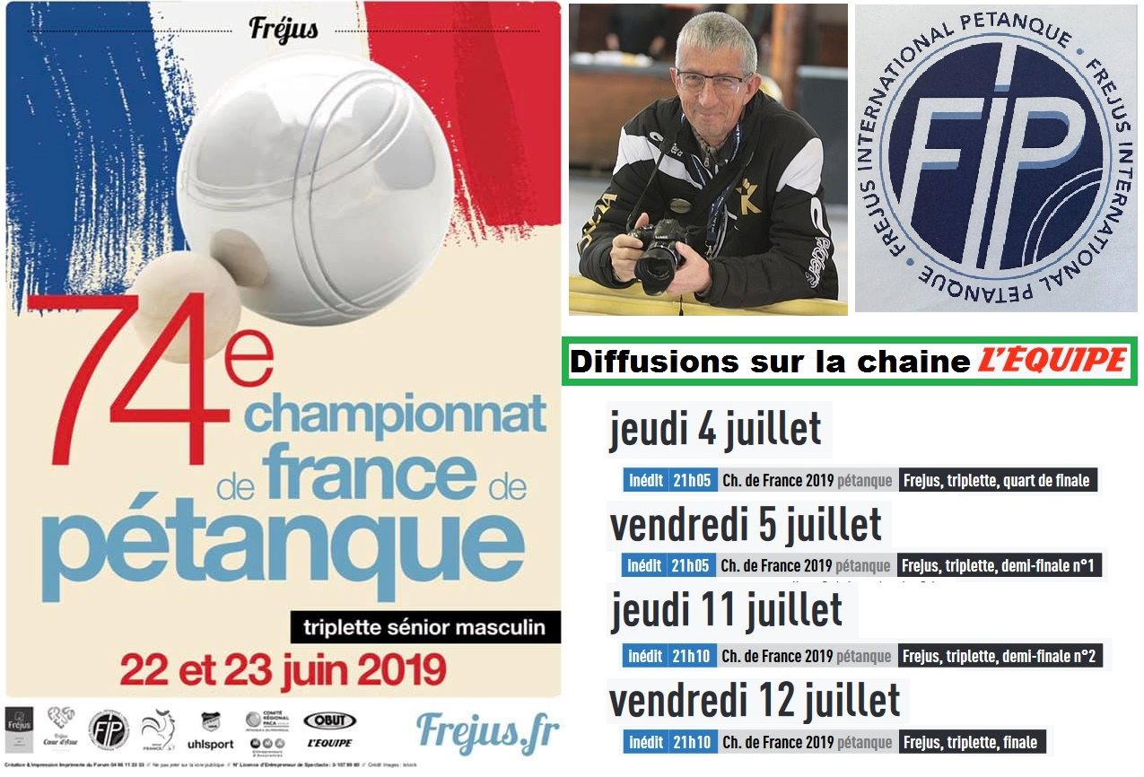 Championnat de France triplette masculin sur l'EQUIPE TV
