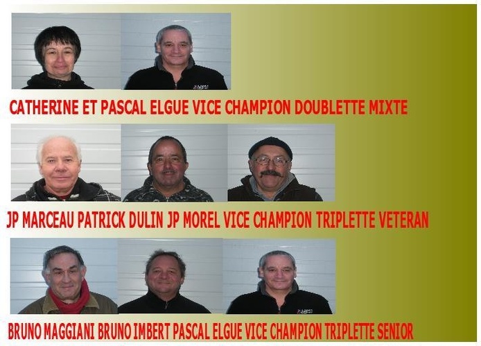 LES GUERCHOIS EN 2013 LES POULIDOR DE LA PETANQUE