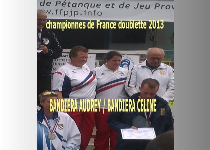 CHAMPIONNES DE FRANCE DOUBLETTE 2013