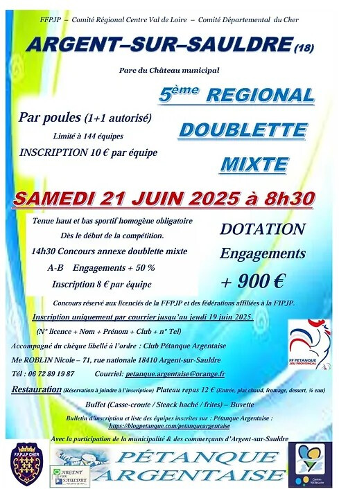 CONCOURS ARGENT SUR SAULDRE