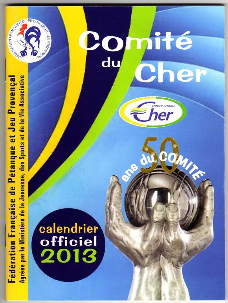 CALENDRIER OFFICIEL 2013 DU CHER