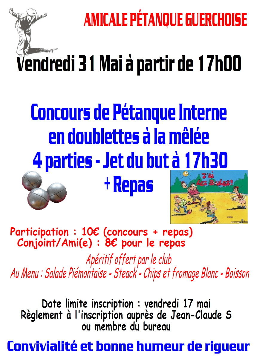 INFO COUCOURS PLUS REPAS INTERNE