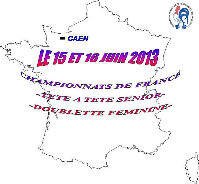 CHAMPIONNAT DE FRANCE TETE A TETE LISTE DES ENGAGES ET LES POULES EN LIGNE