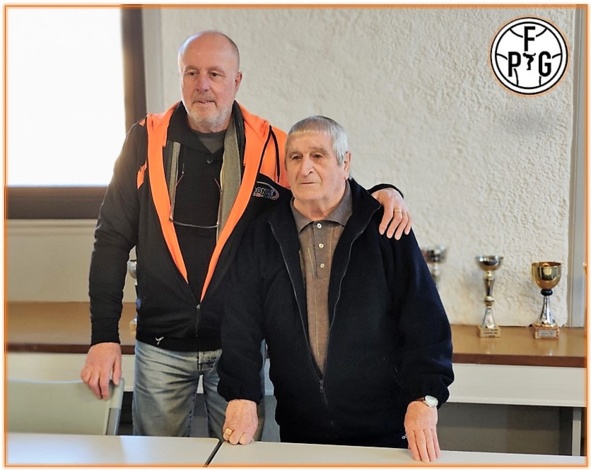 Bruno Bouquet avec Paul Munoz surnommé Bini est le seul membre fondateur de la société encore présent...il va sur ses 91 ans !