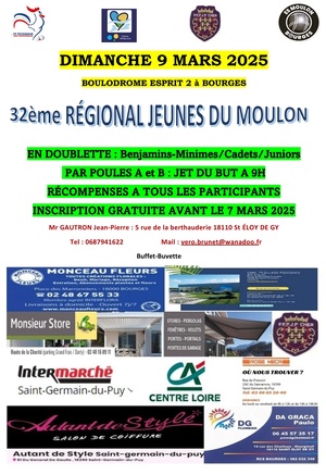 32ème RÉGIONAL JEUNES DU MOULON