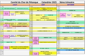 CALENDRIER 2025 DU CD18