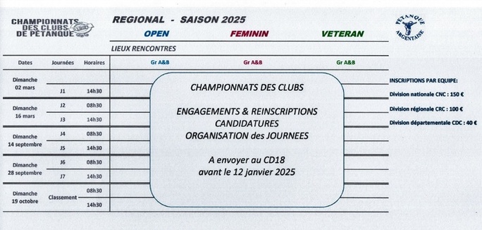 Championnats Régional des clubs 