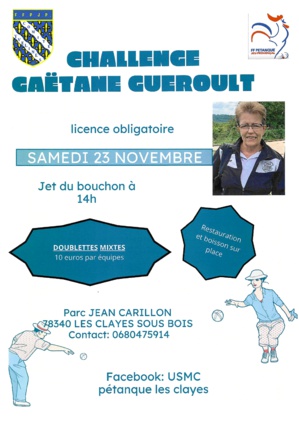 CHALLENGE GAETANNE GUEROULT